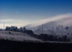 graublau und kalt