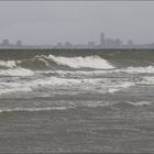 graue Stadt am Meer