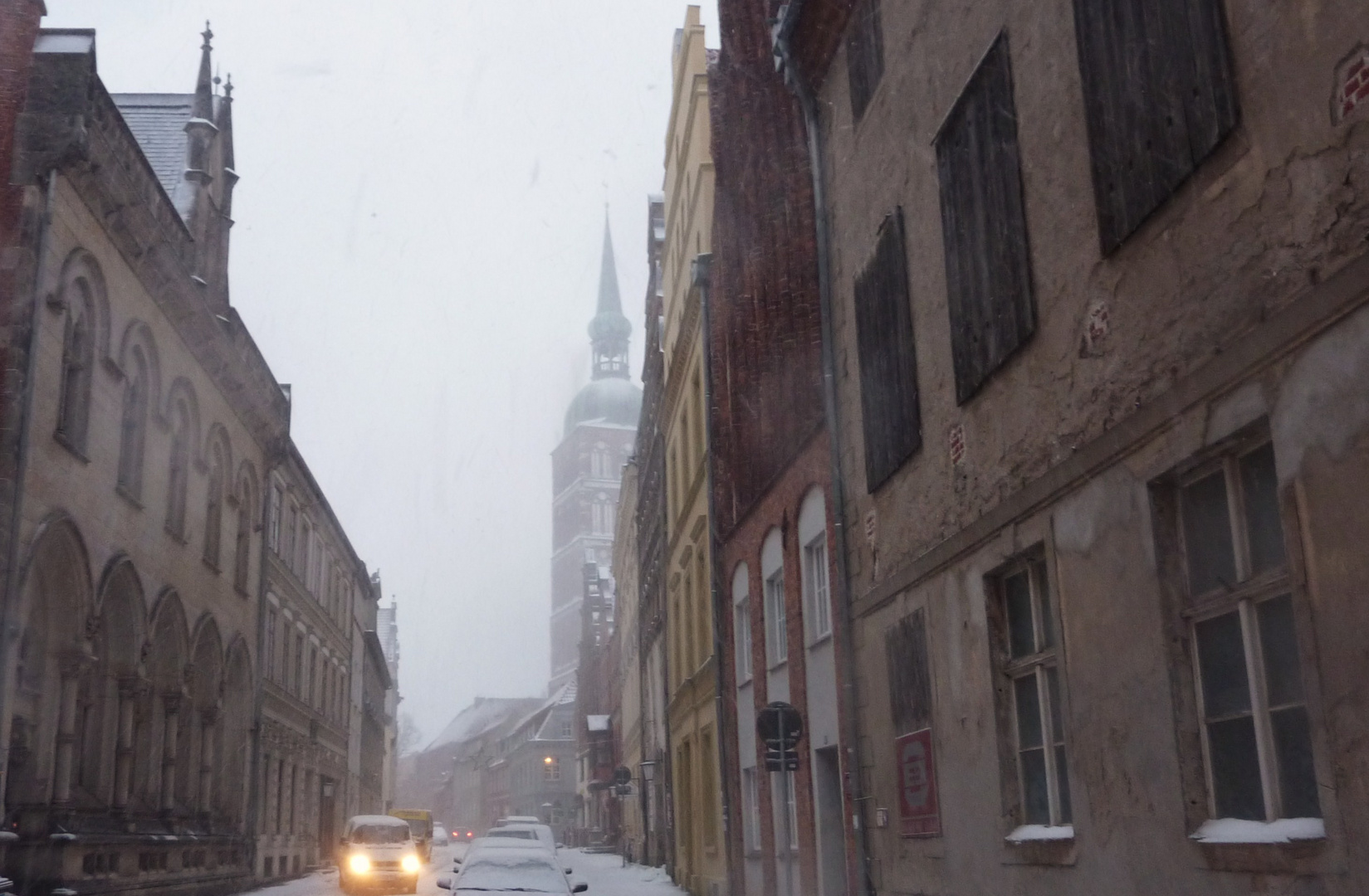 Graustadt zur Winterszeit