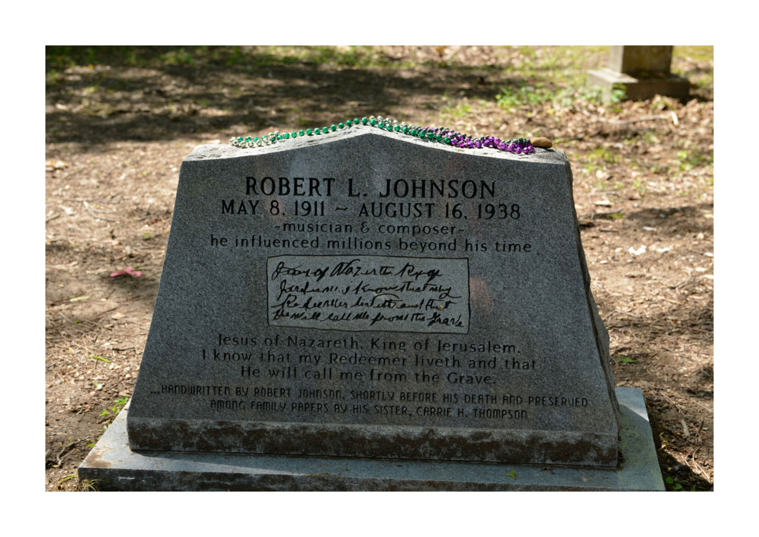 grave of Robert Johnson