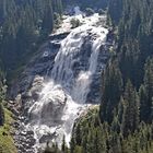 Grawa Wasserfall von der Alm aus gesehen