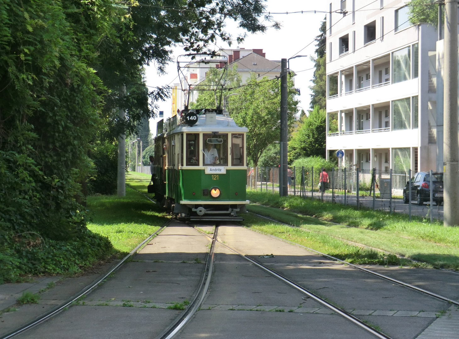 Graz Andritz TW 121 mit Beiwagen....