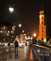 Graz at night: Murbrücke