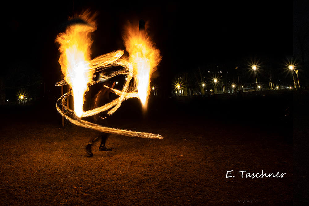 Graz, Augarten, Lightpainting (1)