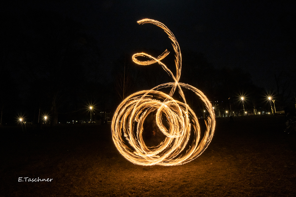 Graz, Augarten, Lightpainting (3)