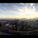 Graz bevor die Sonne untergeht