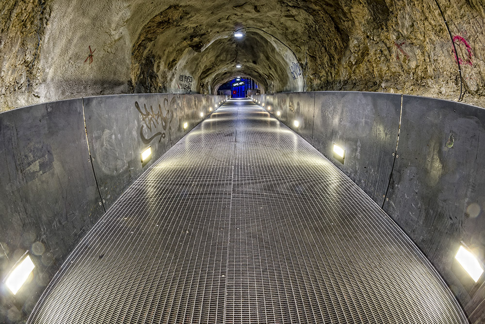 Graz - im Schlossbergtunnel