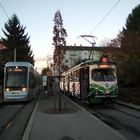 Graz Laudongasse mit Variobahn und Adventbim