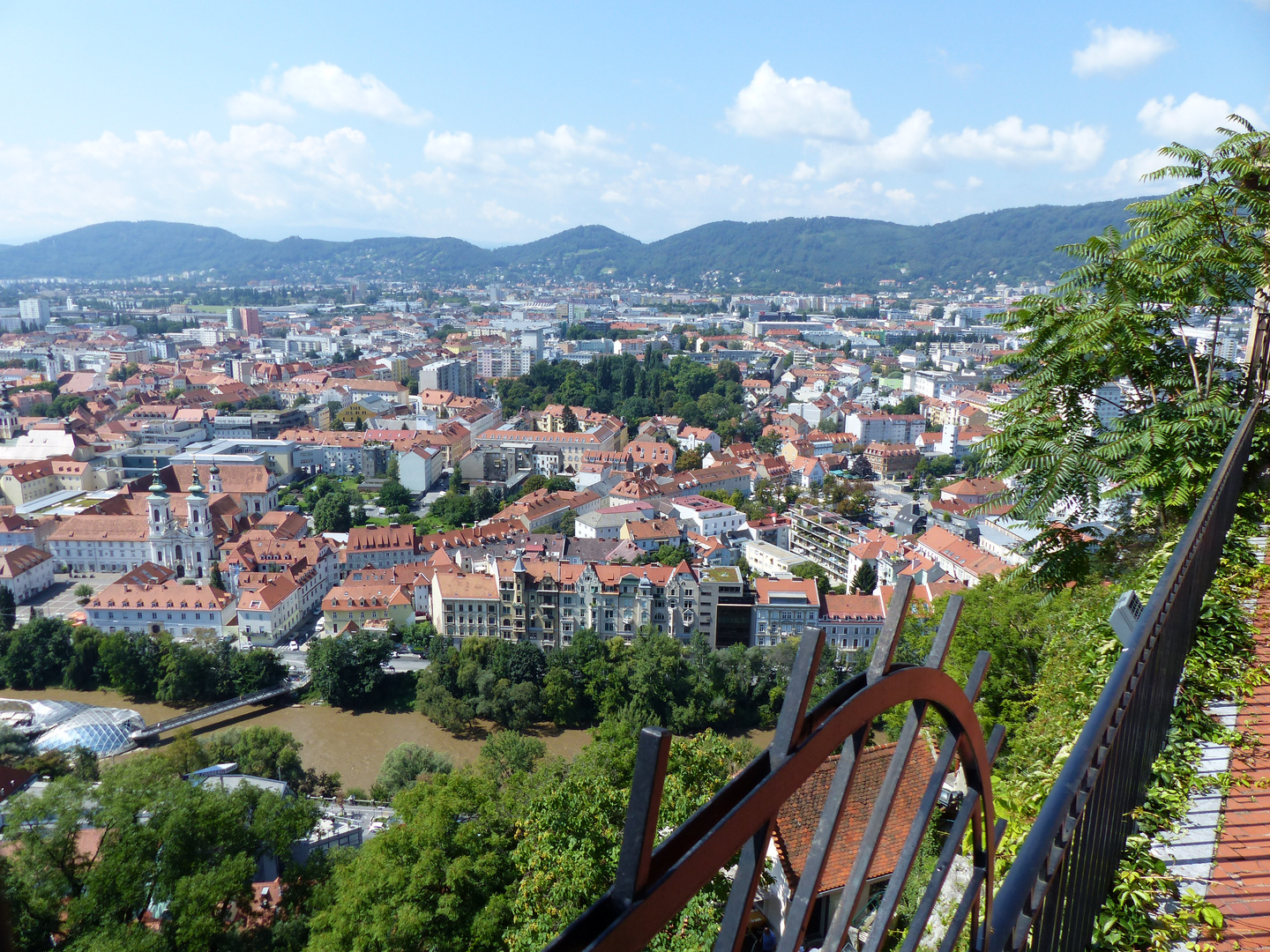 Graz, Steiermark, Blick vom Burgberg