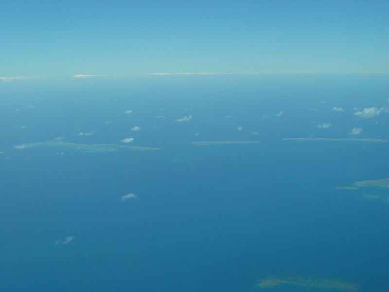 Great Barrier Reef aus Flugzeug