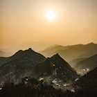 Great Wall in dust and sun