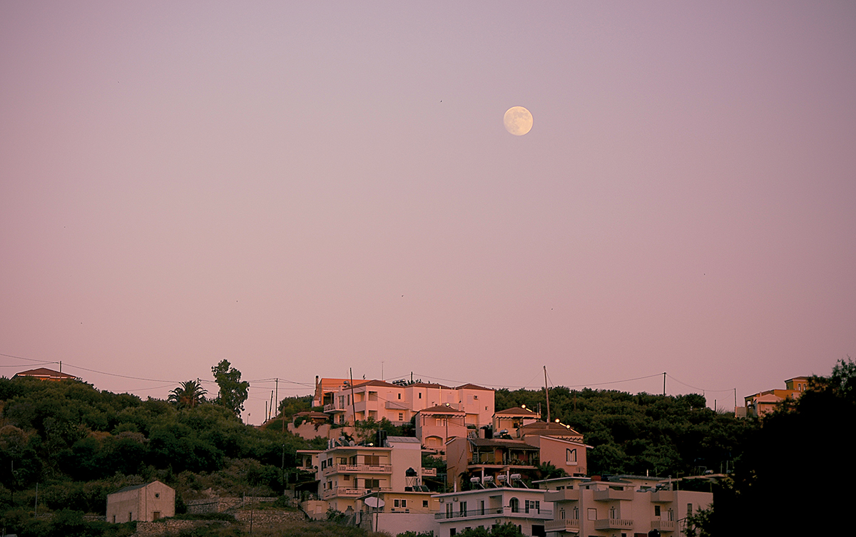 Greece Moon