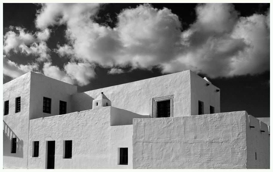 Greek Island in B+W