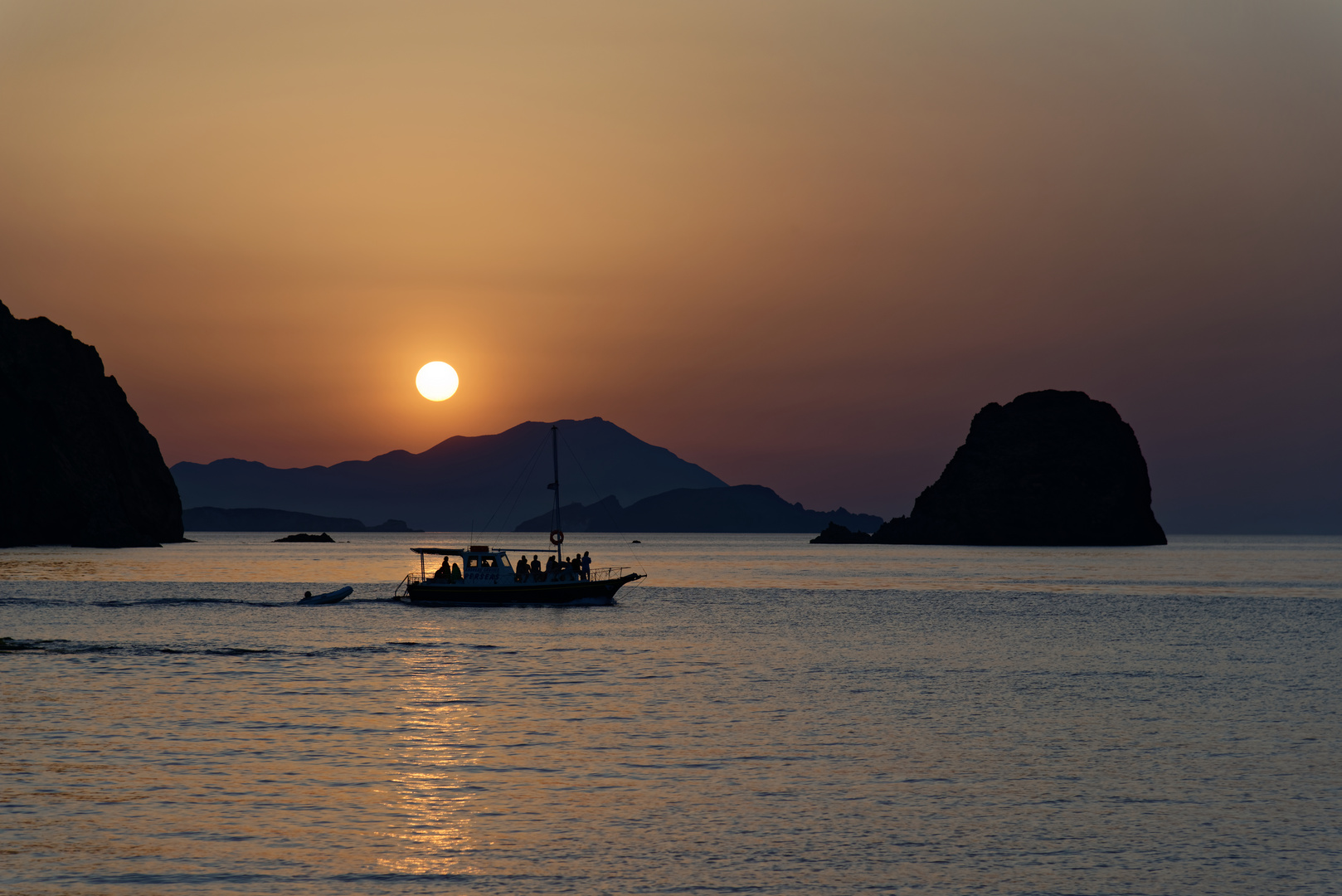 greek sunset milos