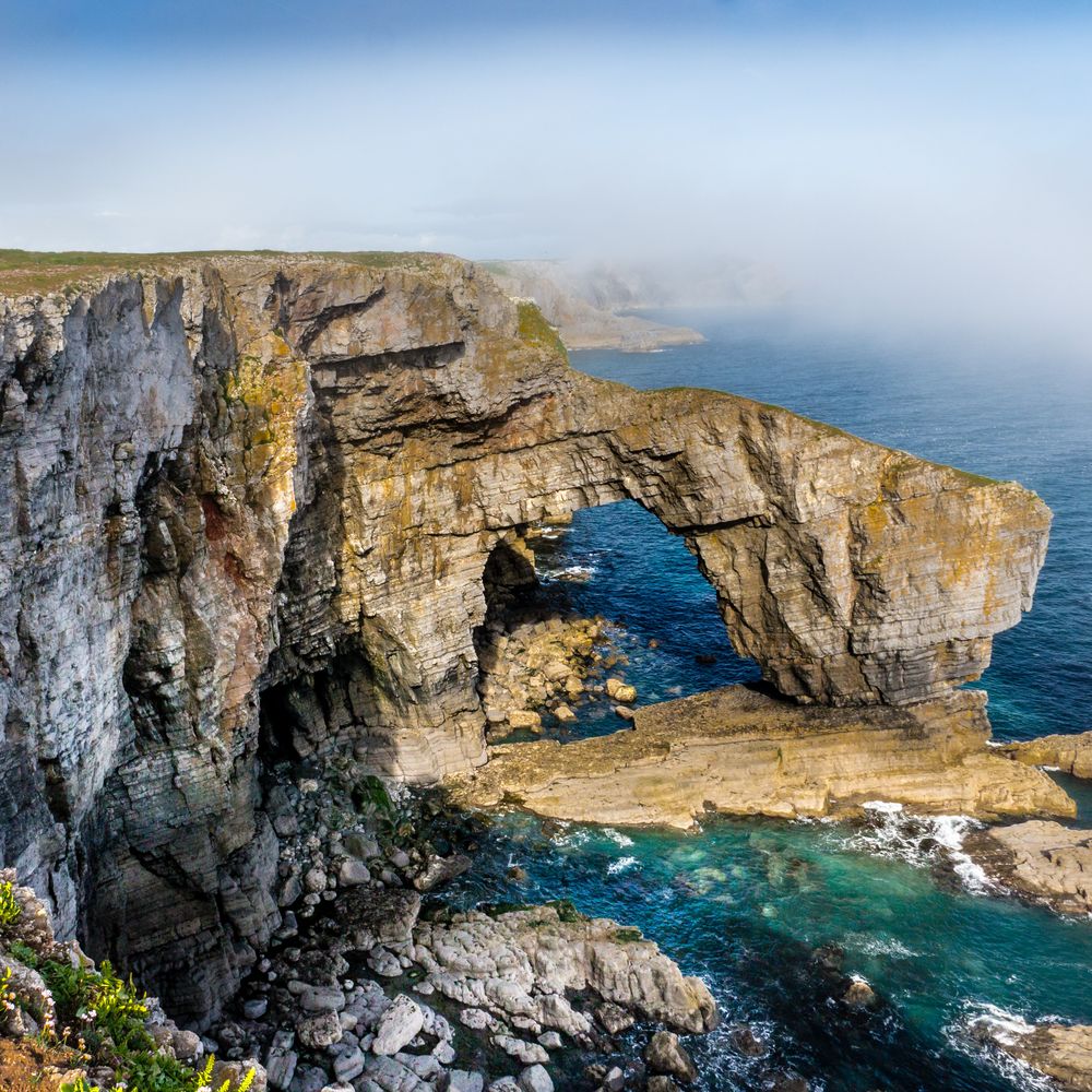 Green Bridge of Wales Foto & Bild | europe, united kingdom ...