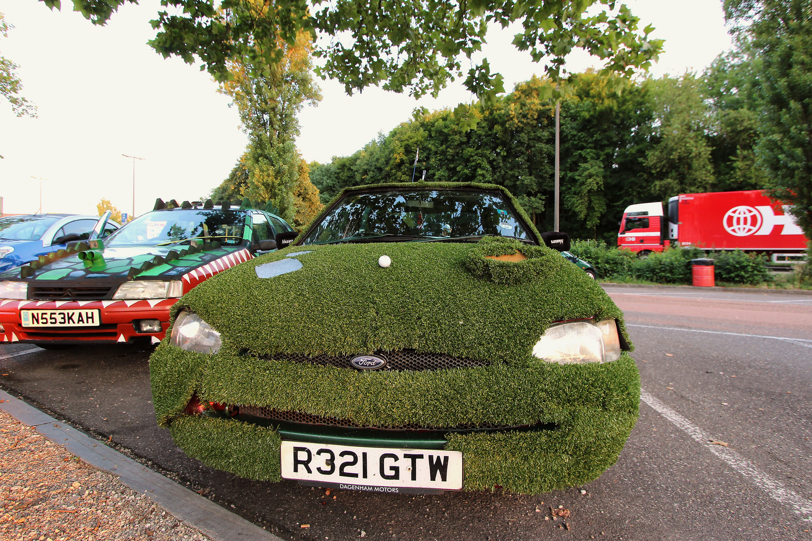 Green car