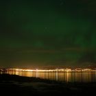 green clouds over tromsø