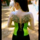 Green corset