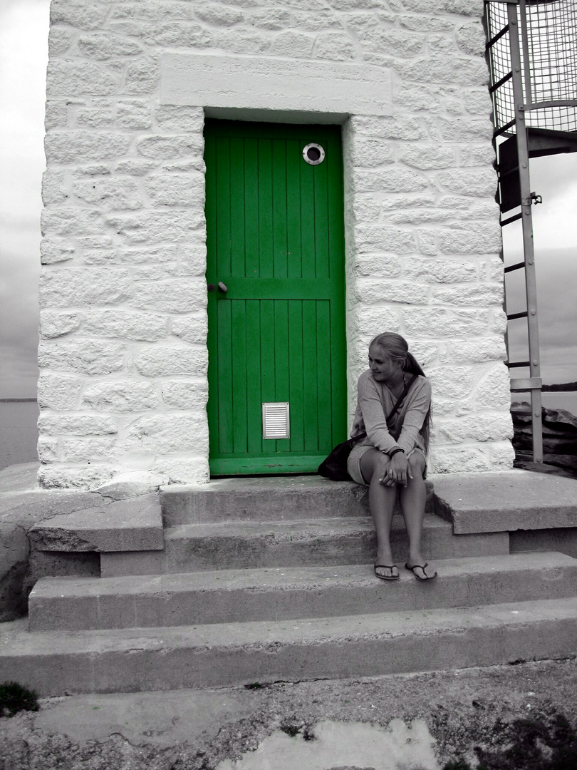 green door