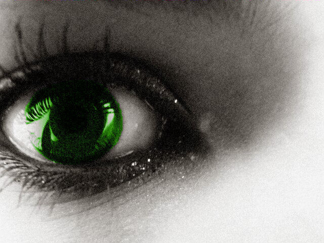 Green eye