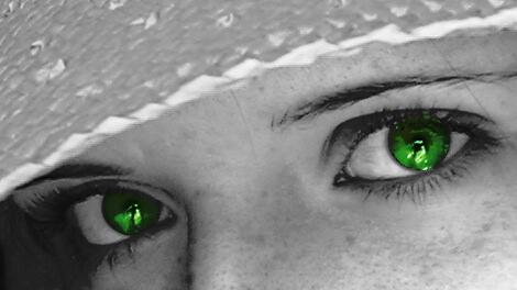 green eyes