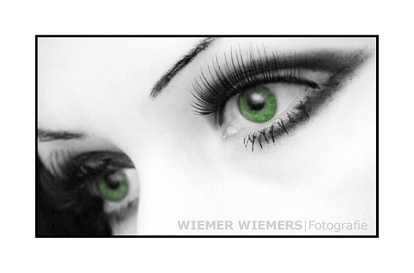 ...green eyes...