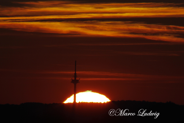 green flash mit Hennstedter Funkturm