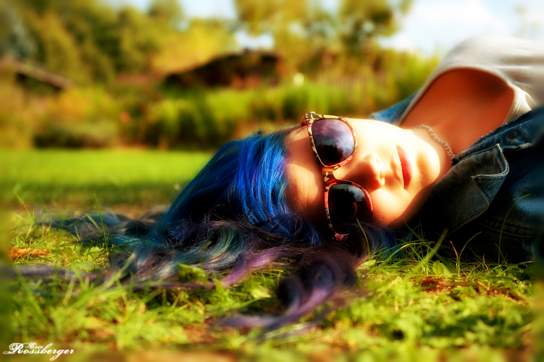 Green Grass & Blue Hair