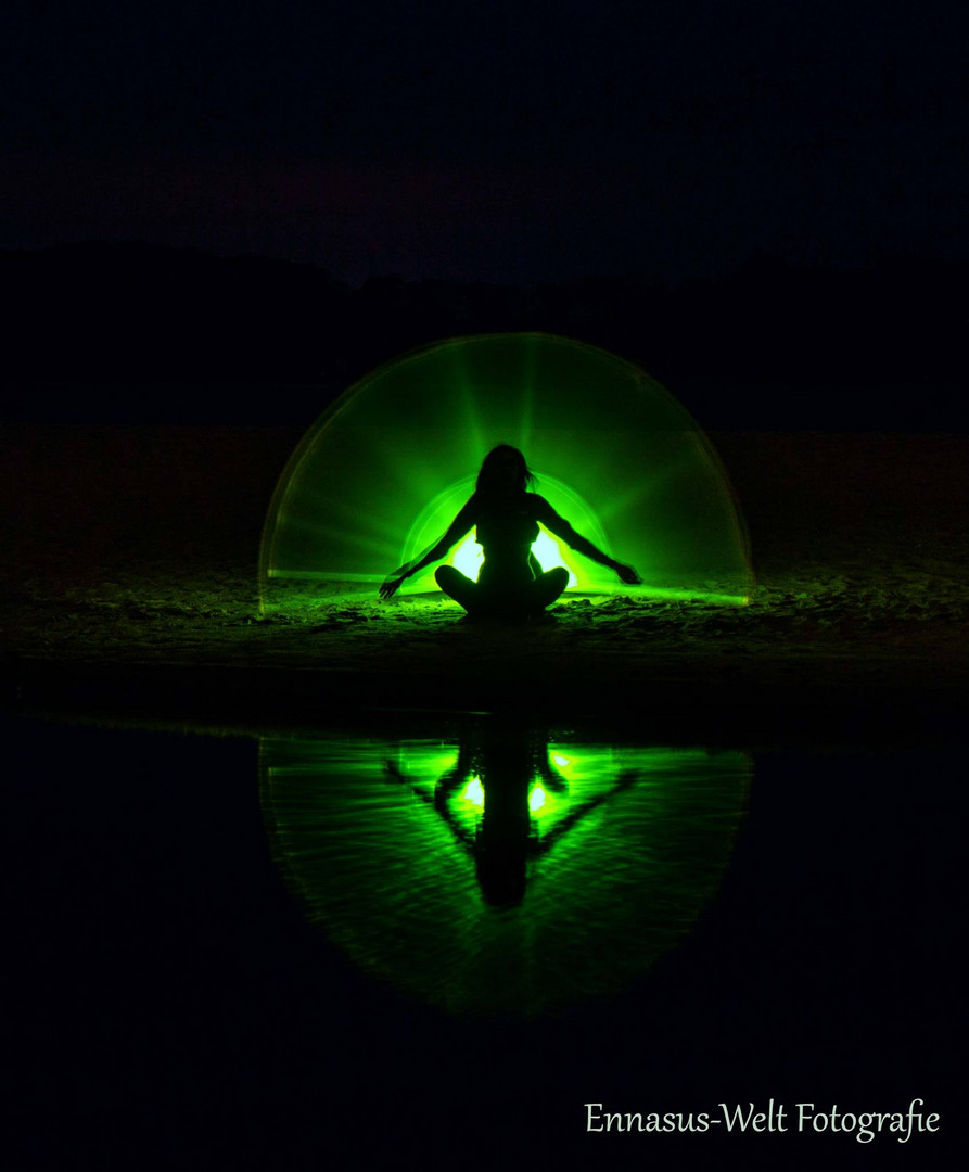 green in the dark