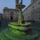 Green light on the fountain