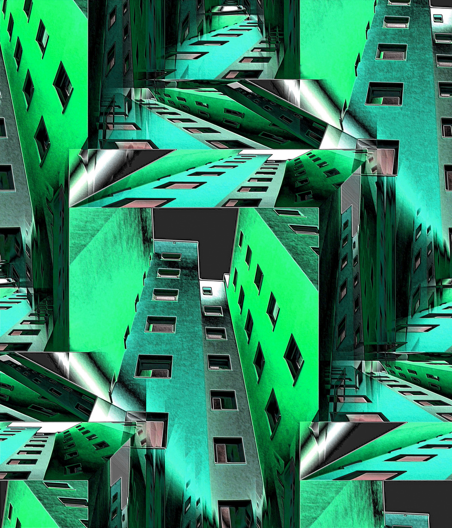 Green Metallic City