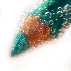 Green Pencil With Bubbles