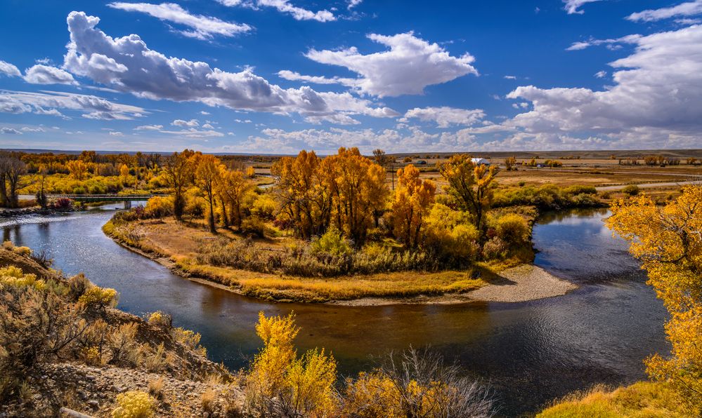 Green River, Wyoming, USA Foto & Bild wasser, himmel, herbst Bilder