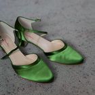 green shoes...