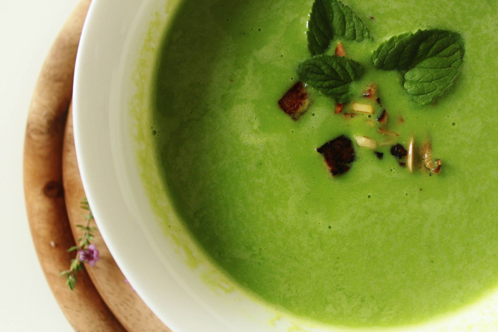 green soup.