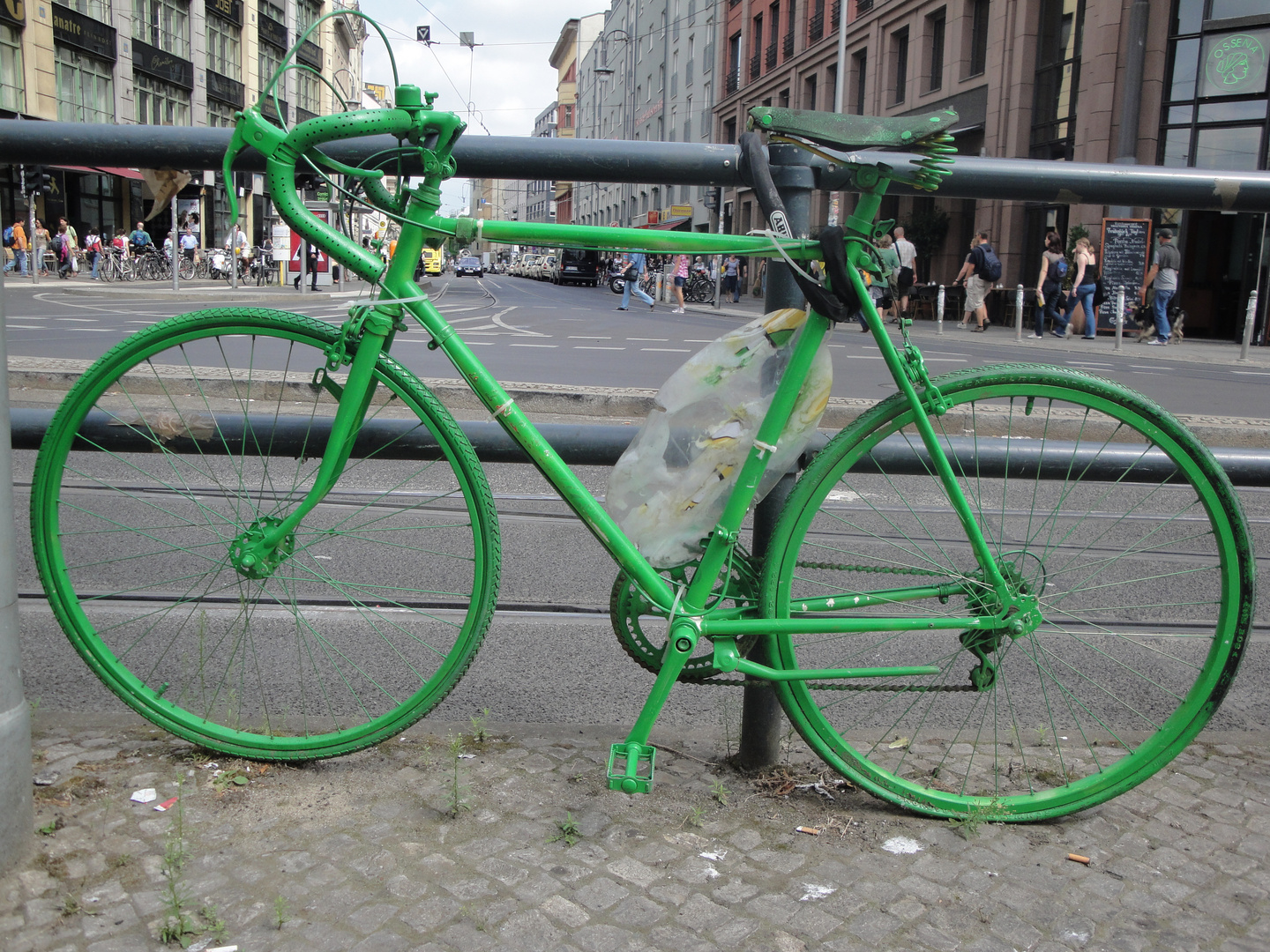 Green sprayed