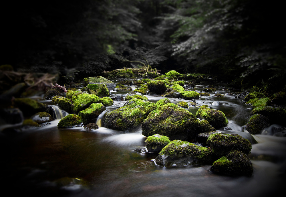 green stones