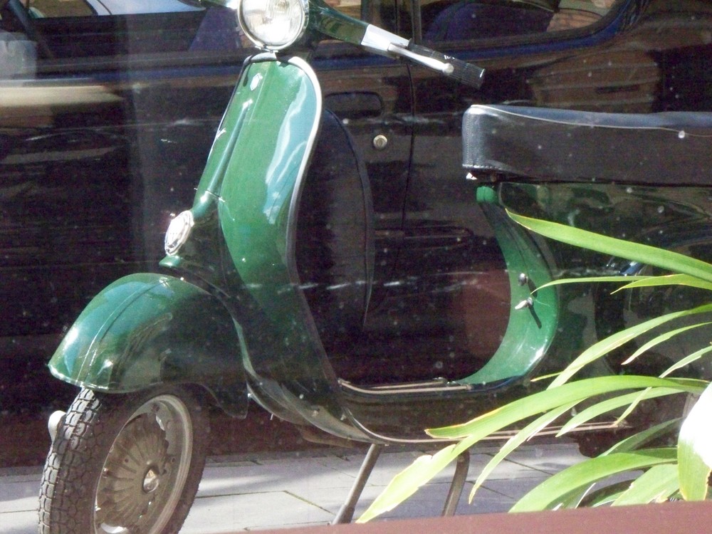 Green Vespa