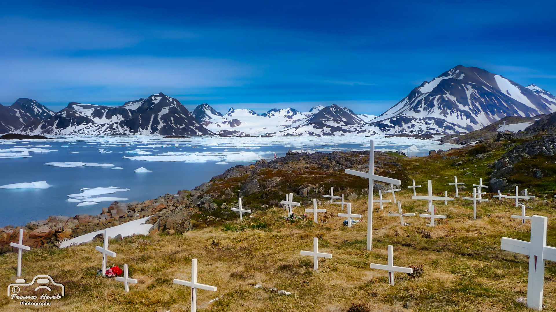 Greenland, Kulusuk: Blick über das Eismeer