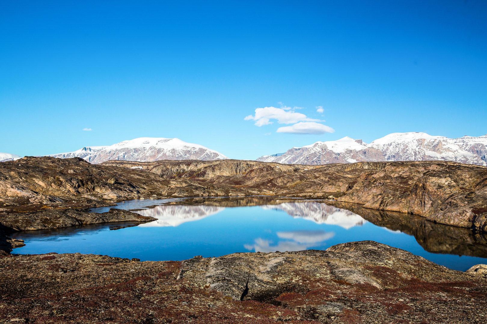 Greenland mountain lake