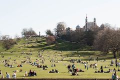 Greenwhich an einem Frühlingswochenende