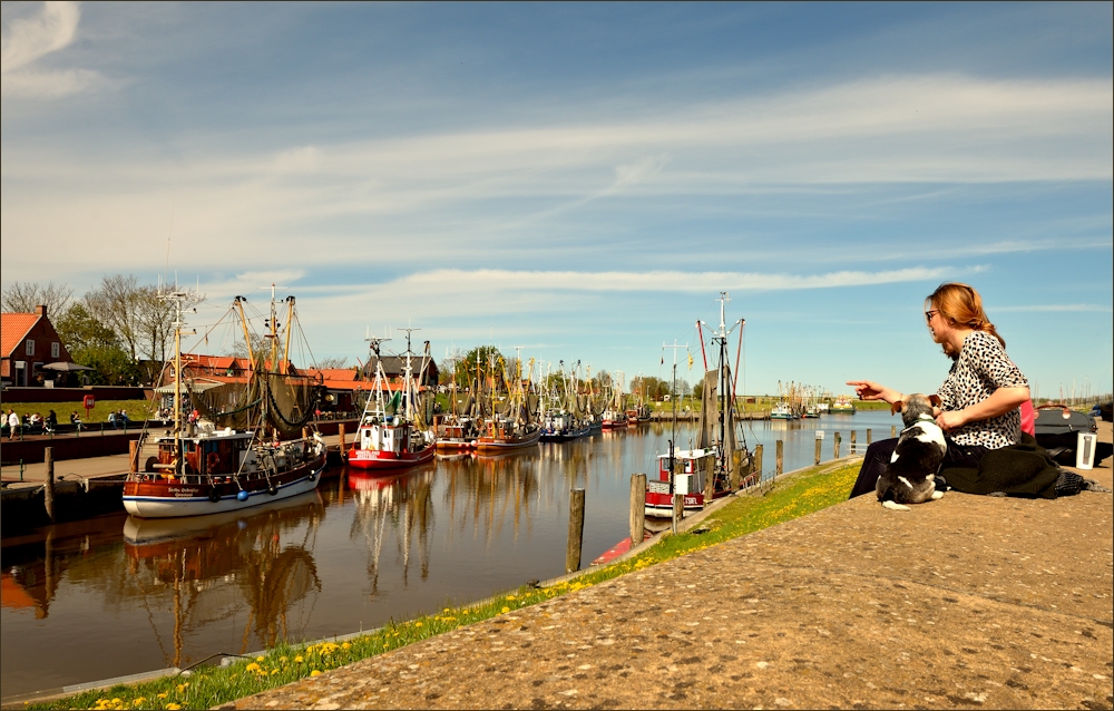 Greetsiel am Hafen ...