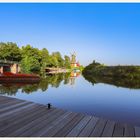 Greetsiel mit Paddelboot