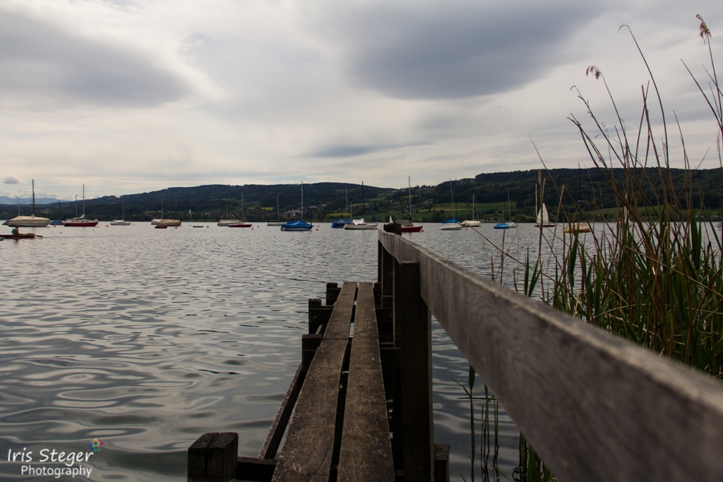 Greifensee/Schweiz, Bootssteg