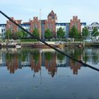 Greifswald Mai  2016 Blick über den Ryk