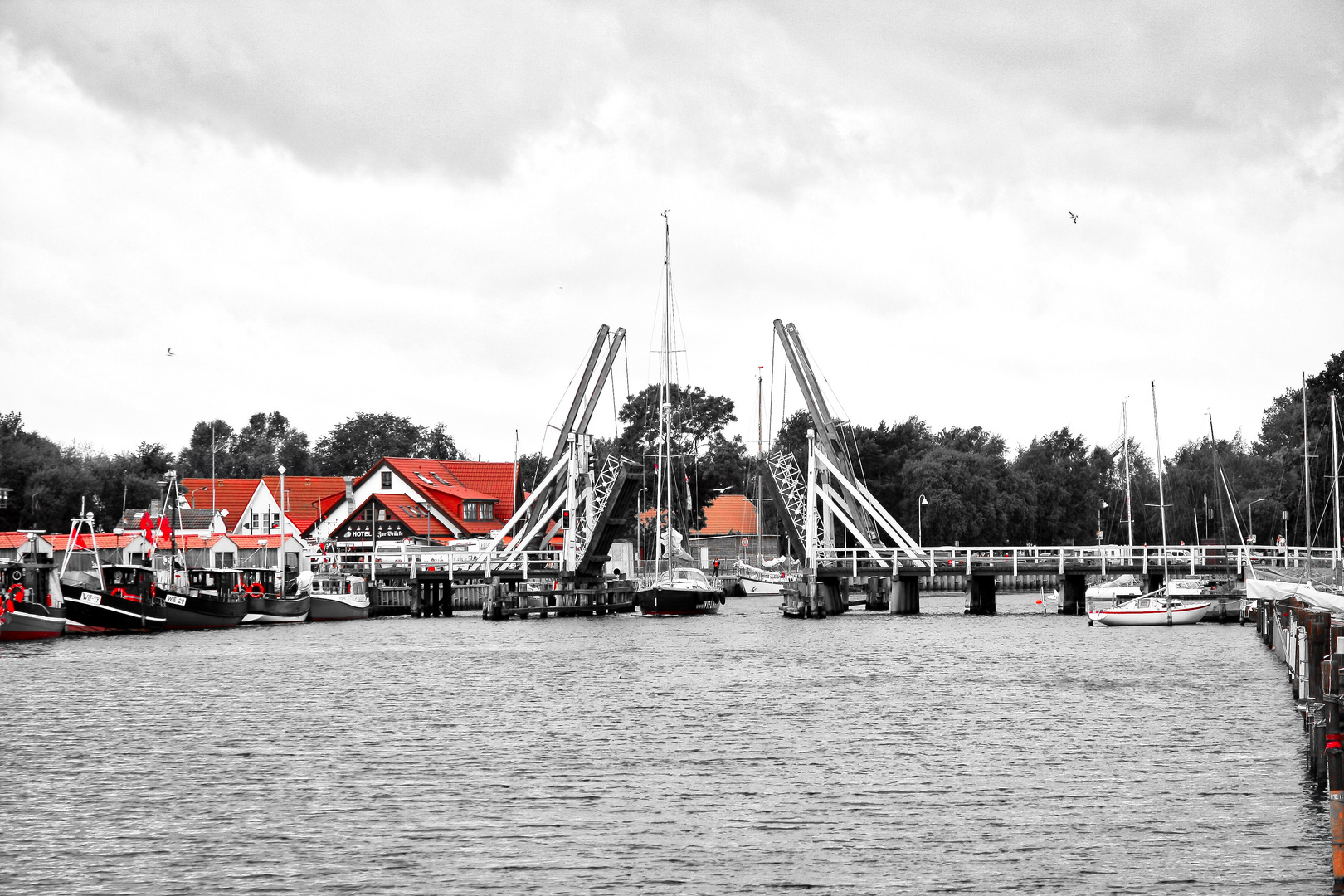 Greifswald - Wiecker Historische Klappbrücke