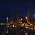 Greifswalder Hafen bei Nacht