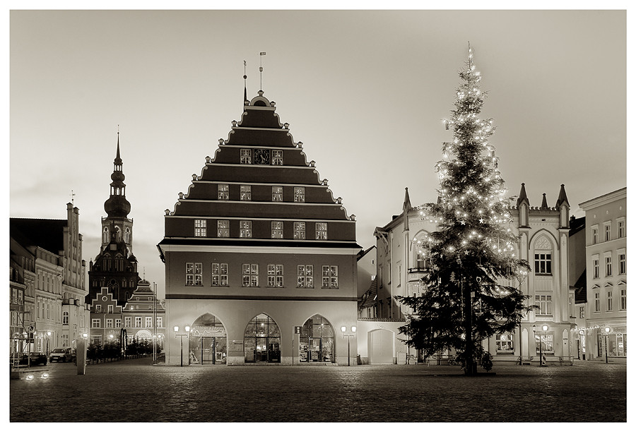 Greifswalder Markt zu Weihnachten