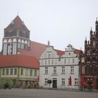 Greifwald Rathaus und Kirche 