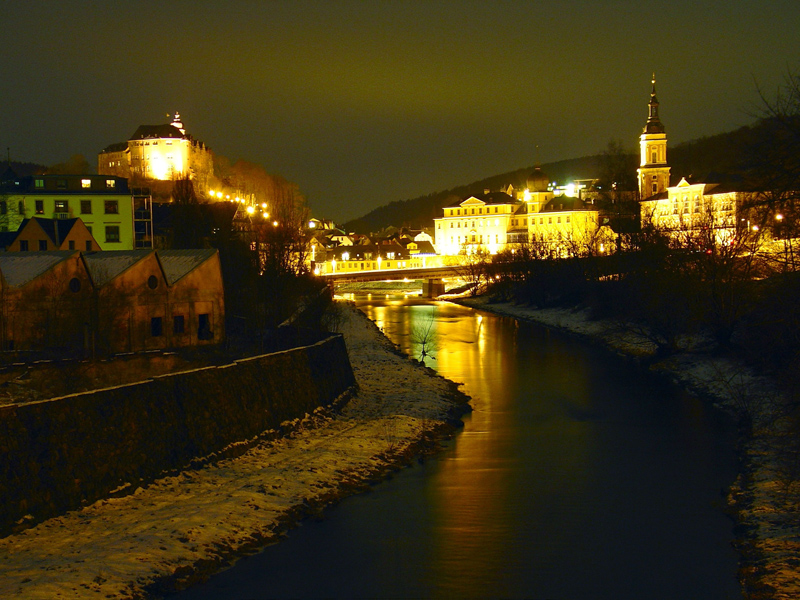 Greiz bei Nacht